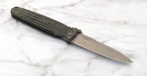 Butch Vallotton Bill Harsey Collaboration Applegate Fairbairn Custom Combat Folder Vintage 1994 Serial #009 Tactical Folding Knife Rare double edged daggers
