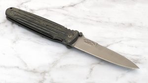 Butch Vallotton Bill Harsey Collaboration Applegate Fairbairn Custom Combat Folder Vintage 1994 Serial #009 Tactical Folding Knife Rare double edged daggers