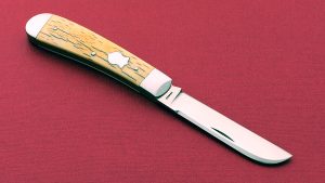 John Howser Sway Back Jack Slip Joint Folding Knife Custom made folder Mastodon Ivory