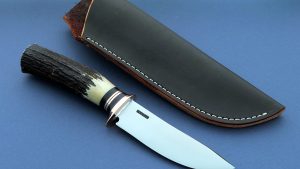 Mike Malosh Custom made Forged Elk Hunter with Copper guard & spacers Built for serious work