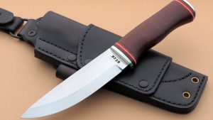 Dave Beck One-of-a-Kind Bushcraft Knife Custom made Hunting Knife Wilderness Forging Leather washer handle