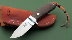 Bob Dozier Custom Drop point Hunting Knife Bare Bone Hunter
