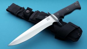 Walter Brend Custom 8" blade Model 2 Classic Tactical Fixed Blade Fighter Walterboro stamp sheath