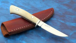 Dick Gillenwater Custom made Skinner with Ivory Student of George Herron Vintage hunting knife